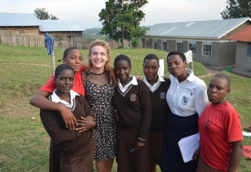 Photo of student Eleanor Deeley in Western Uganda