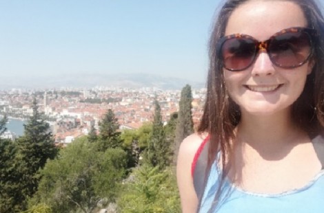 Martha on a Croatian hilltop